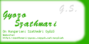 gyozo szathmari business card